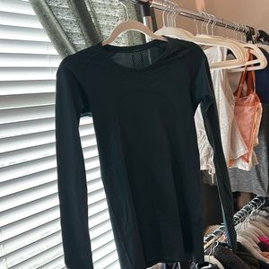Dark Teal Lululemon Swiftly Tech Long-Sleeve Shirt